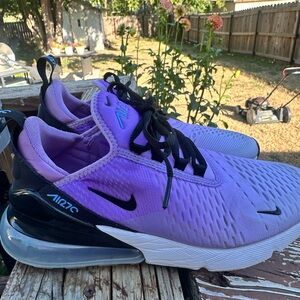 Nike Air Max 270 Lavender and Black Sneakers